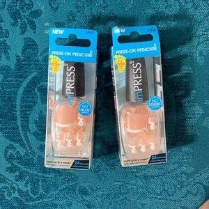 Impress on nails pedicure